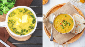 Healthy dal with probiotic butter spread