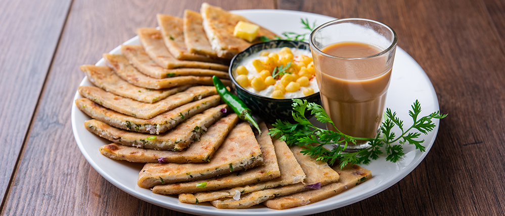 Cheese stuffed paratha