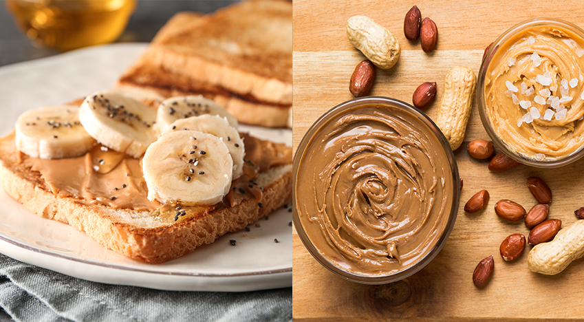 Post workout snacks with peanut butter
