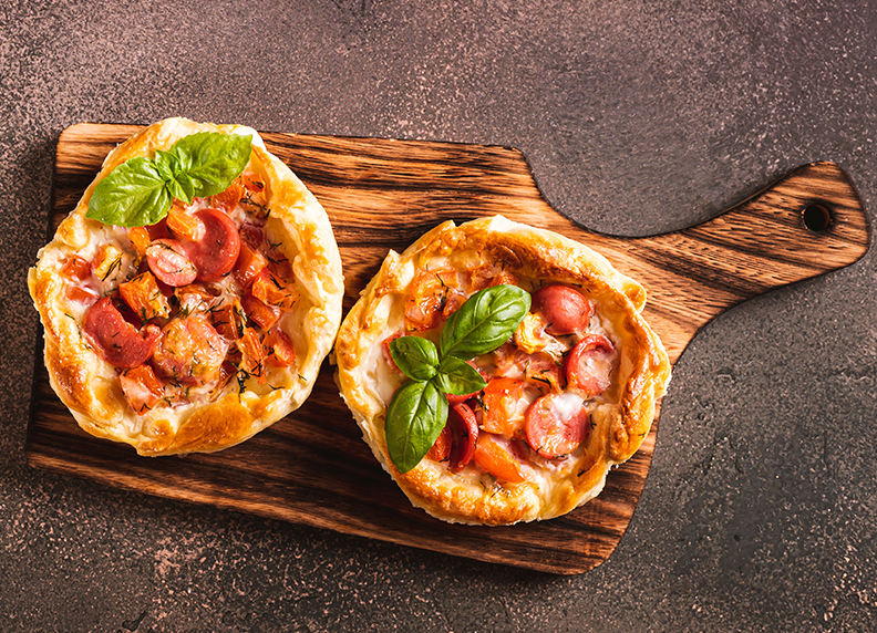 Mini Veggie Pizza Cups Snack