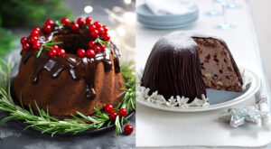 Christmas Pudding With Chocolate Spread