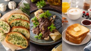 Fusion food dishes made with choco and butter spread